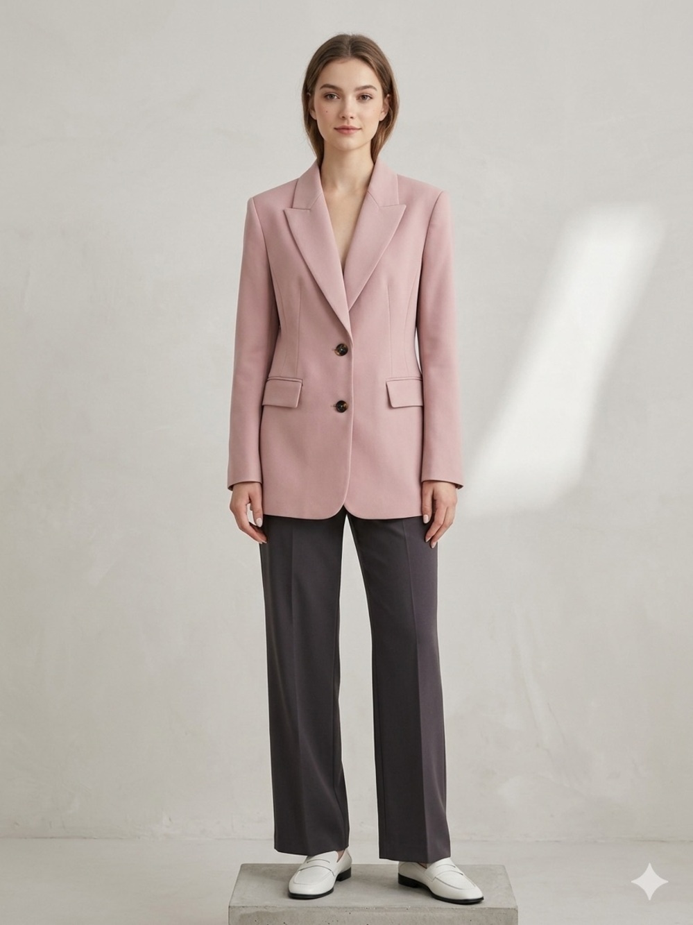 Zara Dusty Pale Pink Blazer